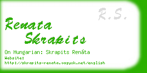 renata skrapits business card