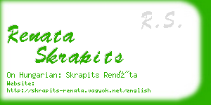 renata skrapits business card